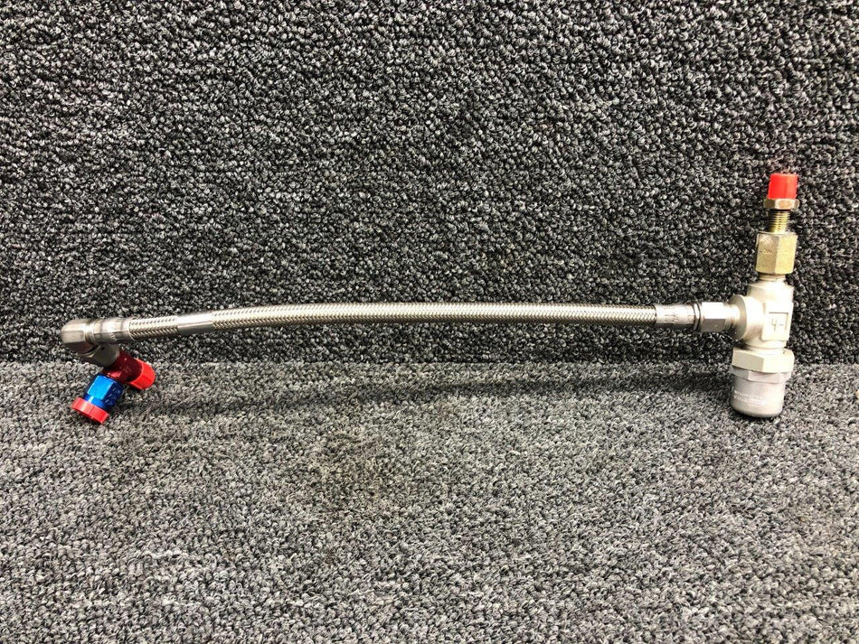 Robinson Helicopter & Airplane Parts D205-31, D321-1 Robinson R44II Fuel Return Hose with Pressure Valve