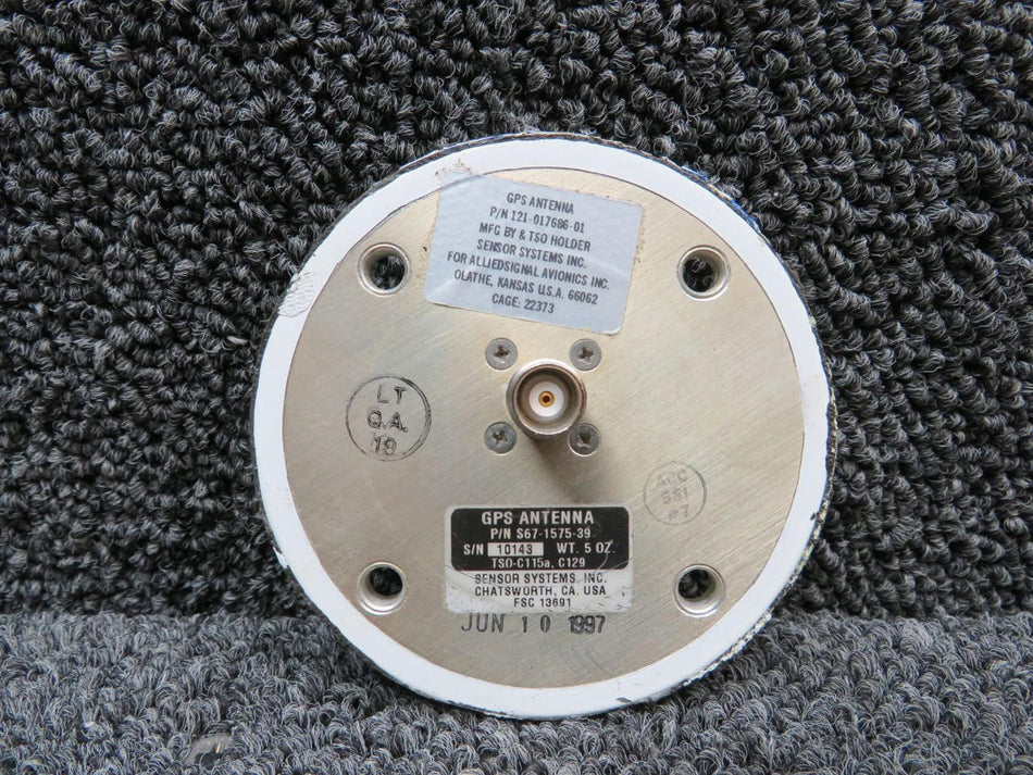 Sensor Systems S67-1575-39 (Alt: 121-017686-01) Sensor Systems GPS Antenna
