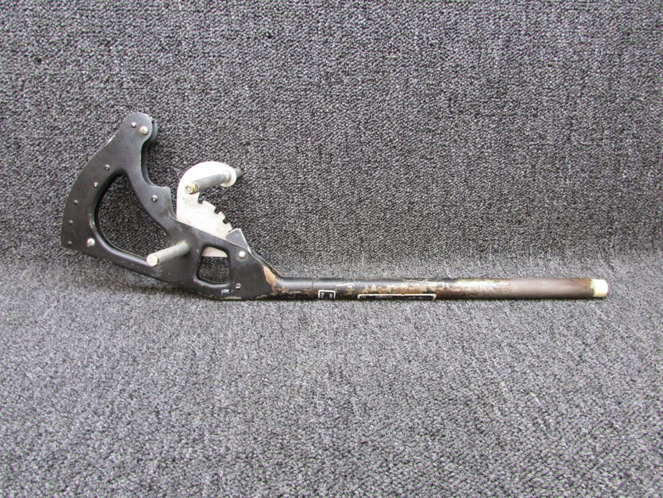0510166-4, 0510171-1 Cessna 175A Flap Lever Assembly has Ratchet (Plastic Knob)