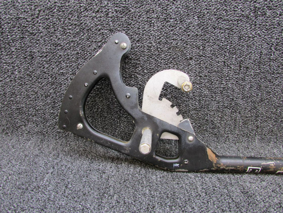0510166-4, 0510171-1 Cessna 175A Flap Lever Assembly has Ratchet (Plastic Knob)