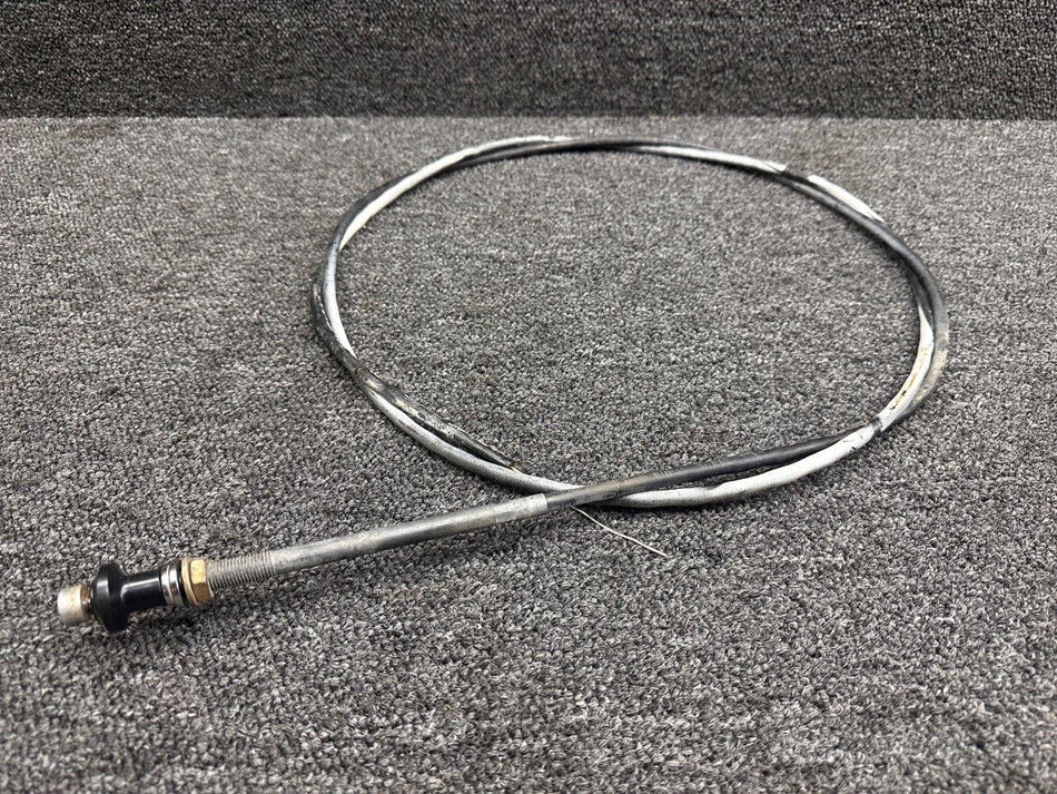 S1241-45 (Alt: S1241-44) Cessna A188B Fuel Valve Control Cable (Length: 106”)