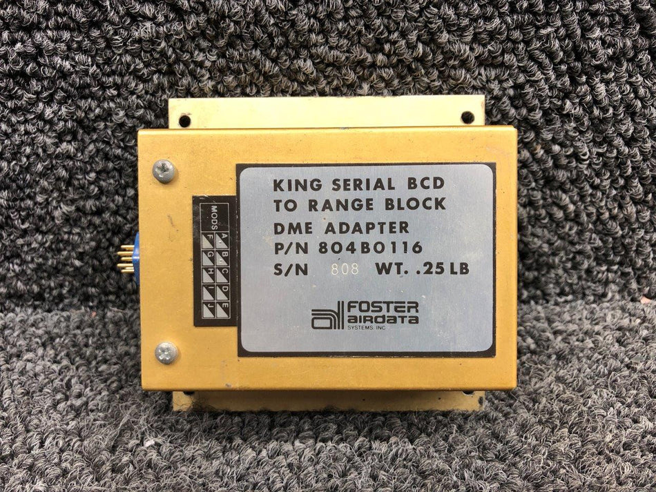 804B0116 Foster Airdata DME Adapter Unit with Mods