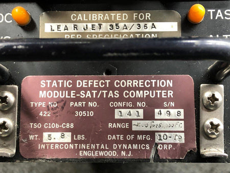 Intercontinental Dynamics Corp. 30510 Intercontinental Dynamics 422 Static Defect Correction Module (SAT/TAS)