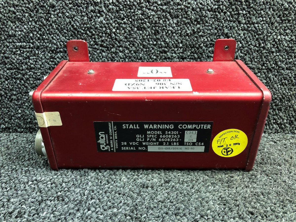 Gulton Servo 6608263-09 Gulton Servo 54301-3E Stall Warning Computer (Volts: 28)