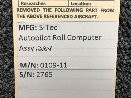 S-Tec Aviation Parts 0109-11 S-Tec Corp Autopilot Roll Computer Assembly