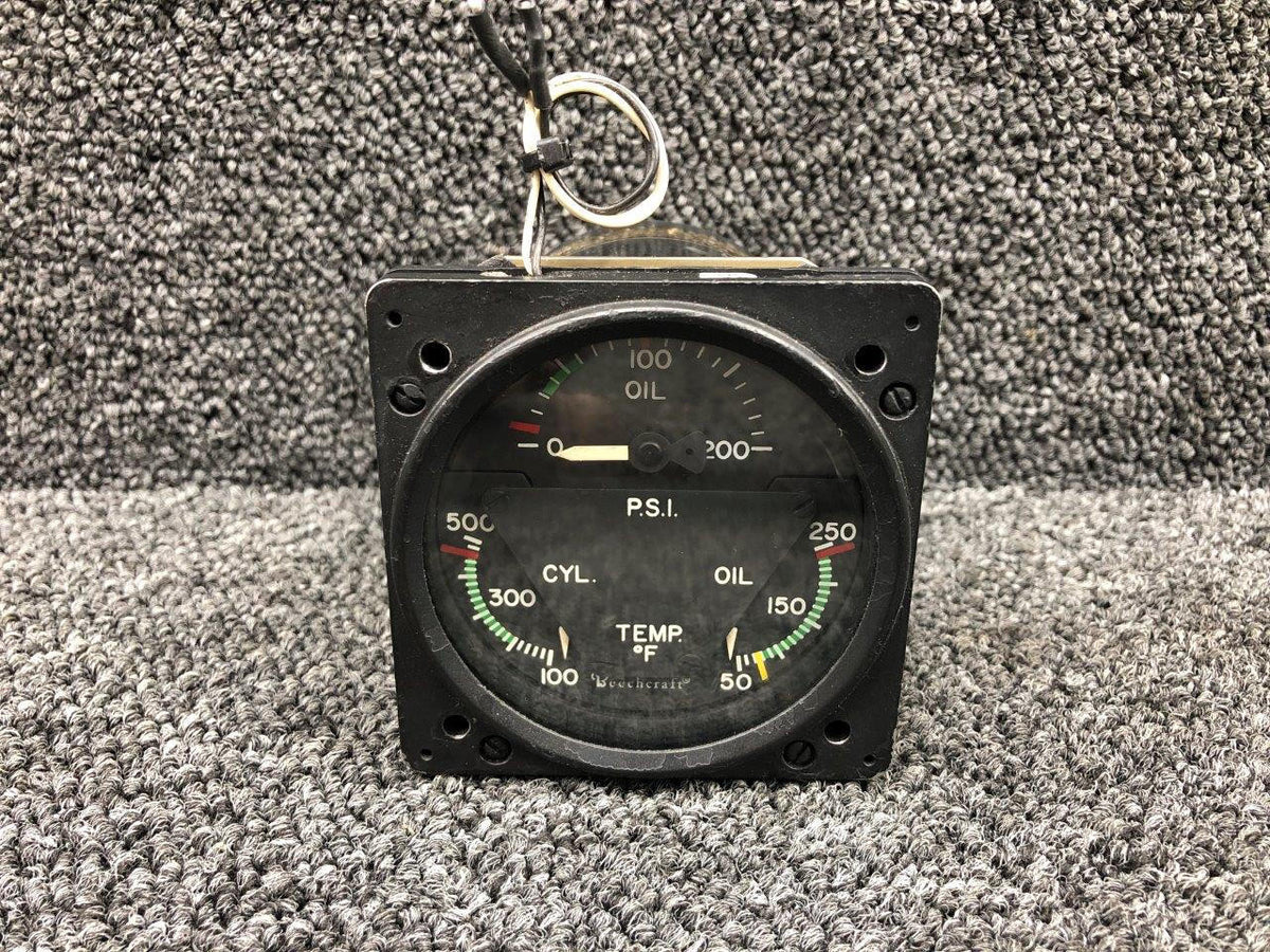 Edo-Aire 22-804-082-10 (Alt: 96-380016-1) Edo-Aire Engine Tri Gauge (Minus Probe)