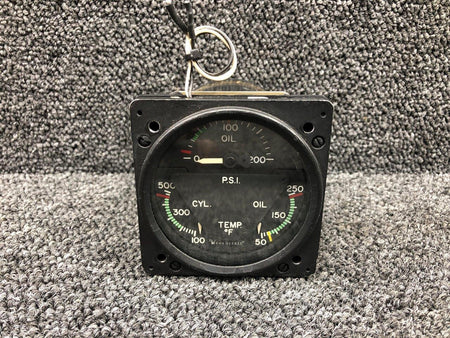 Edo-Aire 22-804-082-10 (Alt: 96-380016-1) Edo-Aire Engine Tri Gauge (Minus Probe)
