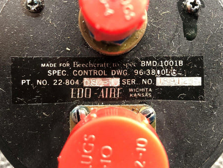 Edo-Aire 22-804-082-10 (Alt: 96-380016-1) Edo-Aire Engine Tri Gauge (Minus Probe)