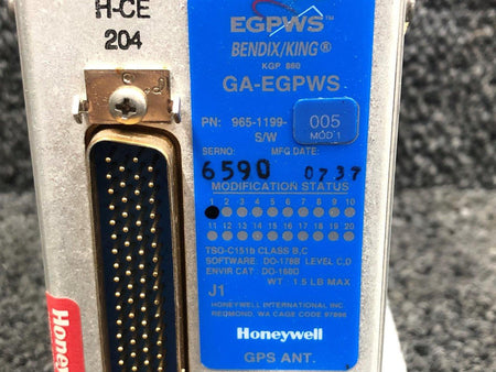 Honeywell 965-1199-005 Honeywell International GA-EGPWS GPS Antenna Computer With Mods