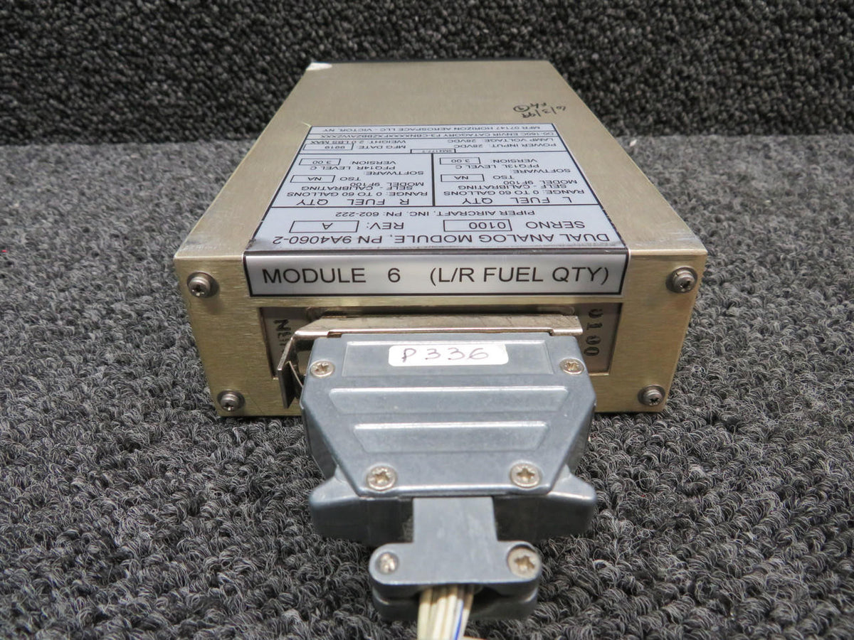Horizon Aerospace  9A4060-2 Rev. A Horizon Aerospace Dual Analog Module, Fuel Quantity (Volts: 28)