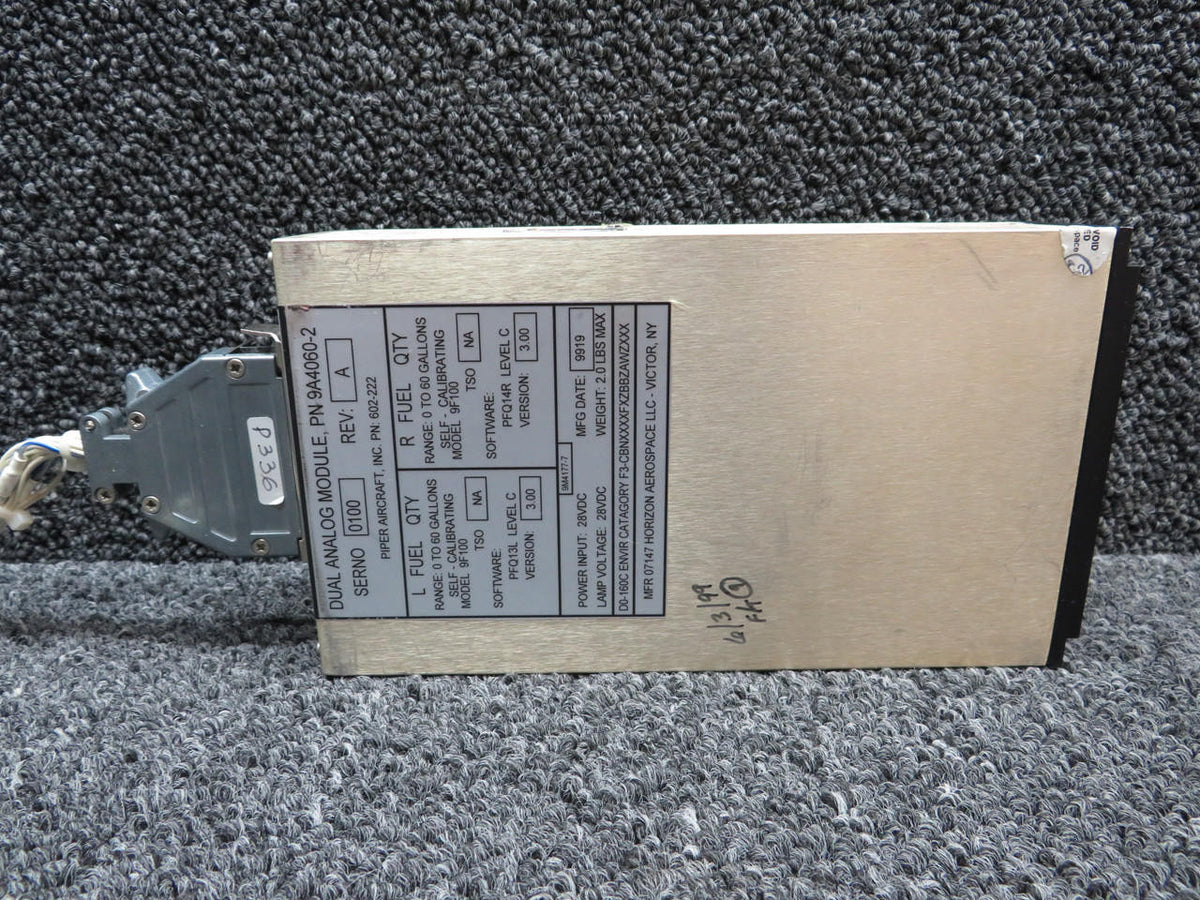 Horizon Aerospace  9A4060-2 Rev. A Horizon Aerospace Dual Analog Module, Fuel Quantity (Volts: 28)