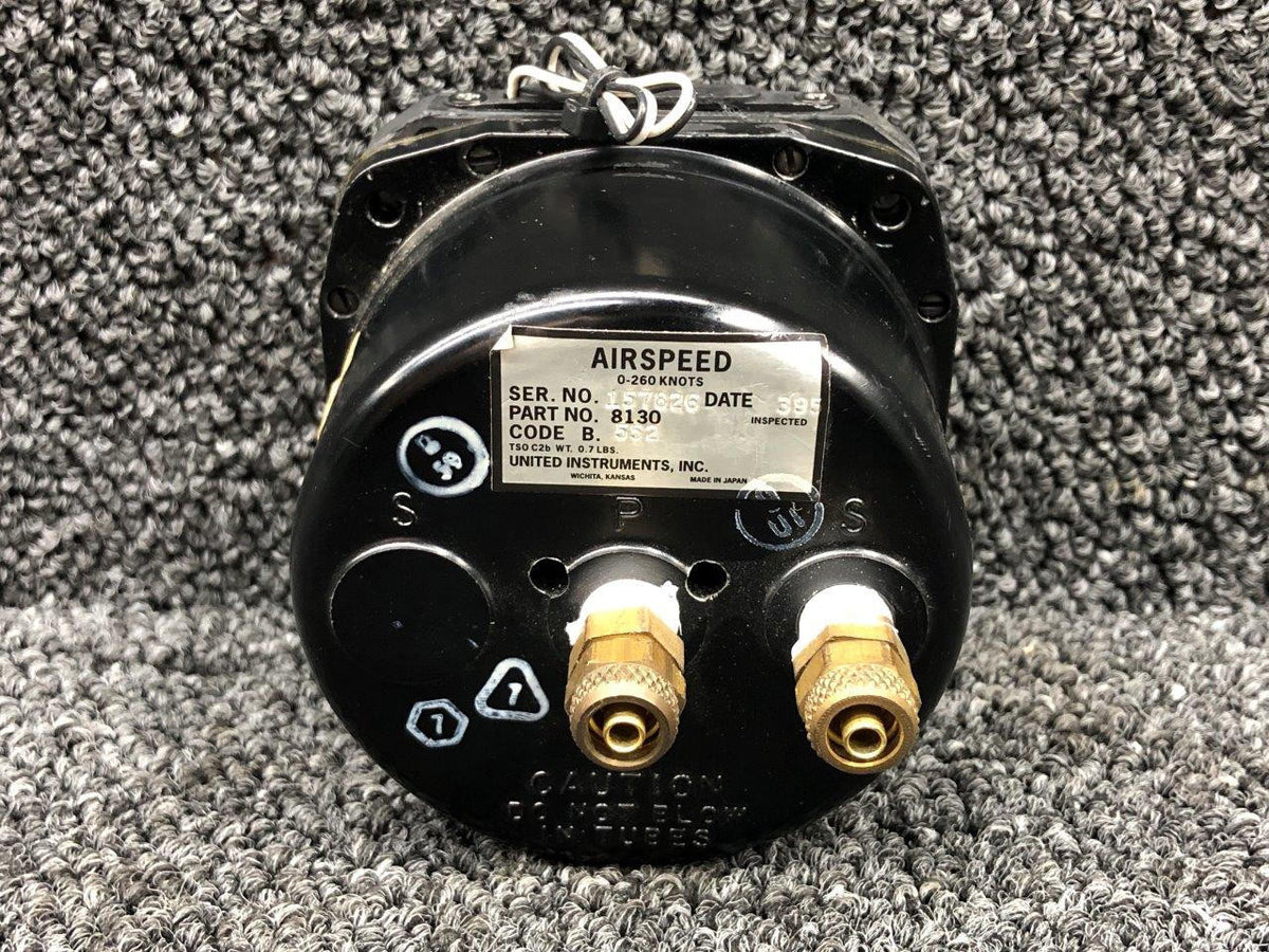 United Instruments Code: B.552 United Instruments Lighted, 28V Airspeed Indicator - Part No 8130