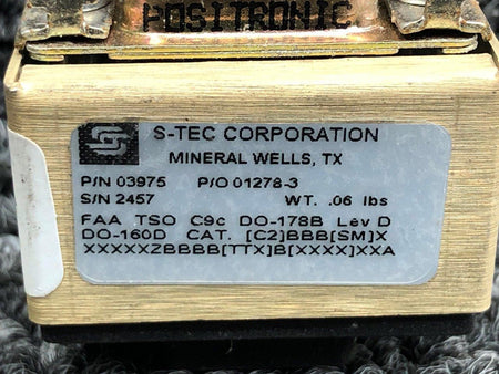 S-Tec Aviation Parts 03975 S-Tec GPSS Heading Unit Switch (Minus Connector)