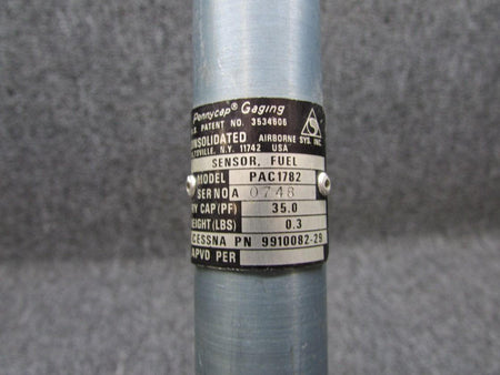 Consolidated Airborne Systems 9910082-29, PAF1784-1 CAS Fuel Sensor with Fuel Warning Switch LH (Volts: 28)
