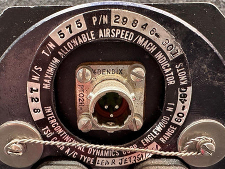 Intercontinental Dynamics Corp. 29846-301 Intercontinental Dynamics Mach Air Speed Indicator