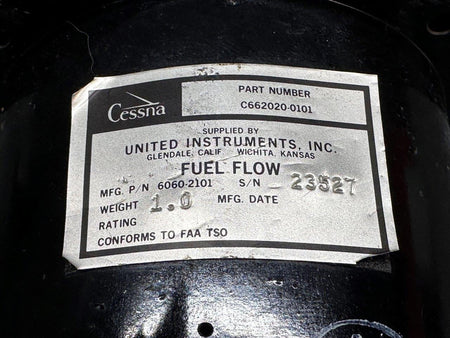 United Instruments 6060-2101 (Alt: C662020-0101) United Instruments Dual Fuel Flow Indicator