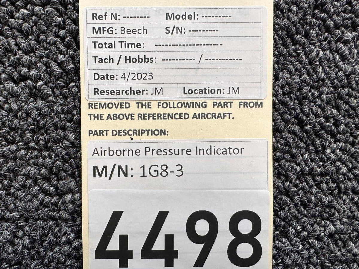 Airborne 1G8-3 Airborne Pressure Indicator