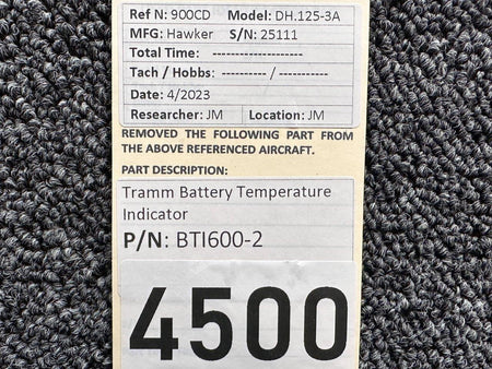 Tramm Corp BTI600-2 Tramm Battery Temperature Indicator