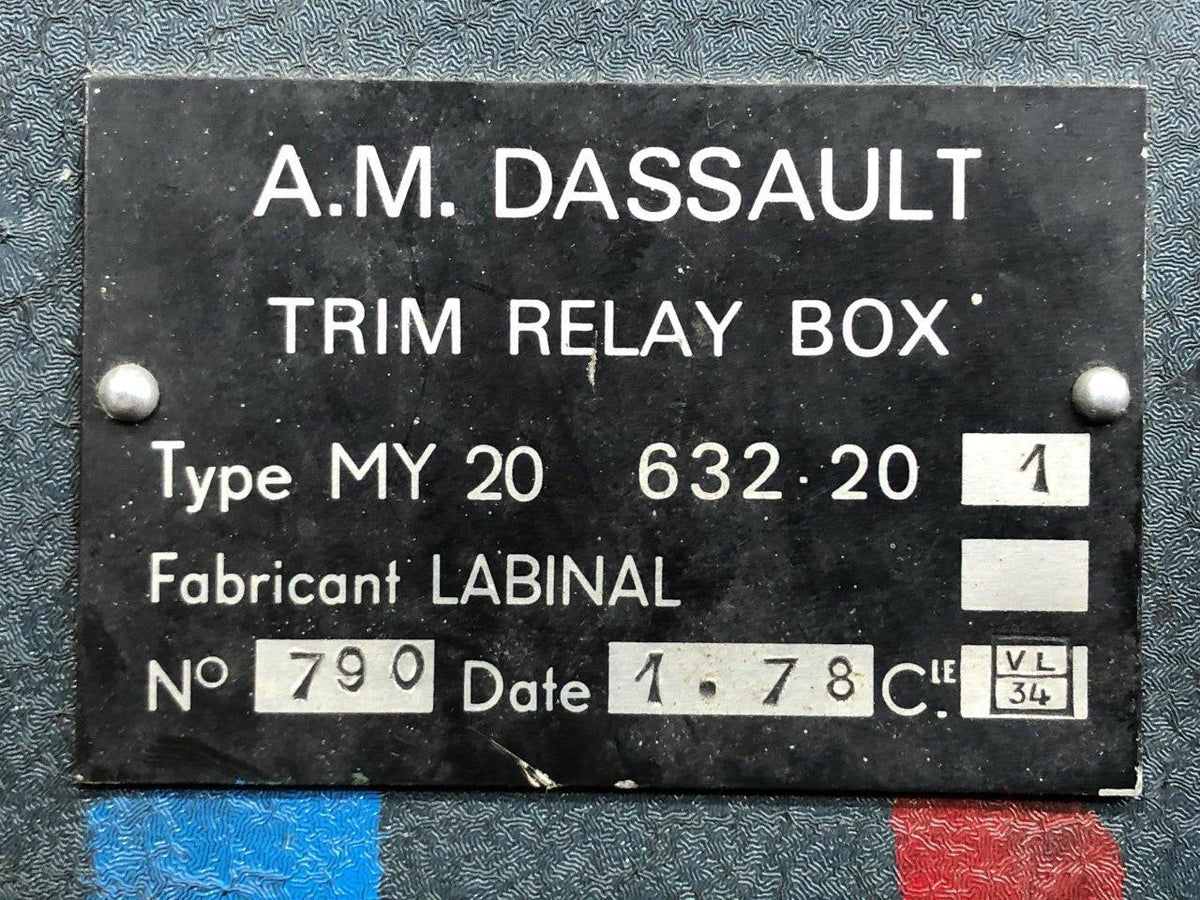 Does Not Apply MY-20 Trim Relay Box Assembly