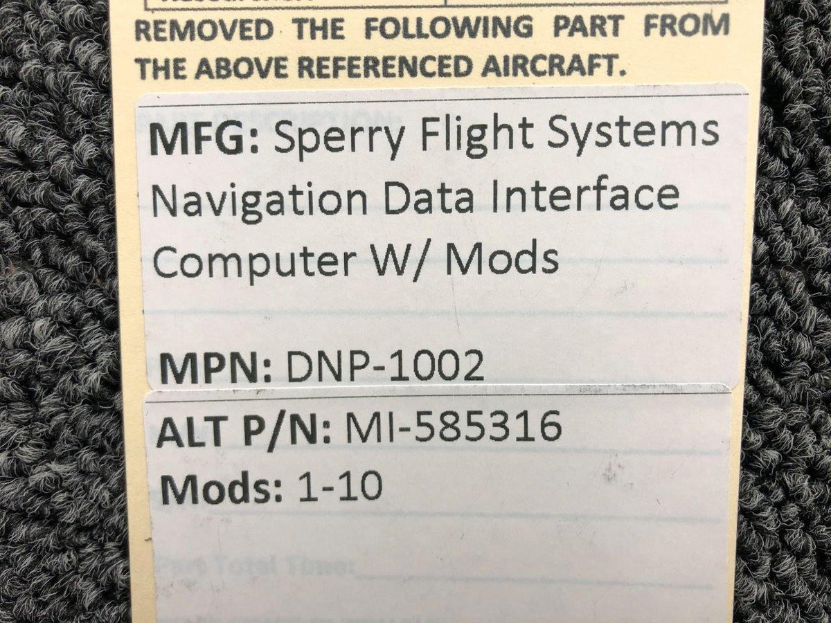 Sperry Flight DNP-1002 Sperry Flight Navigation Data Interface Computer With Mods