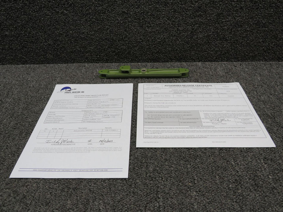 Cessna Aircraft Parts 0743602-1 Cessna 182P Nose Gear Steering Bellcrank w 8130-3 and PAI-PT-1