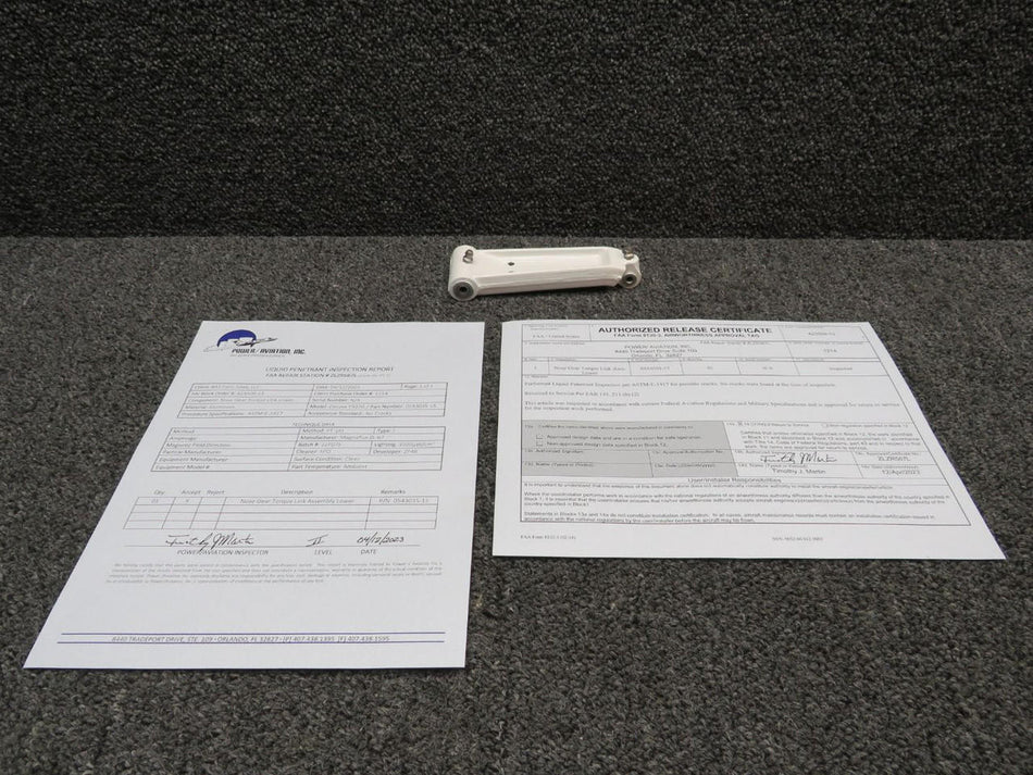 Cessna Aircraft Parts 0543035-15 Cessna T337G Nose Gear Torque Link Lower w 8130-3 and PAI-PT-1