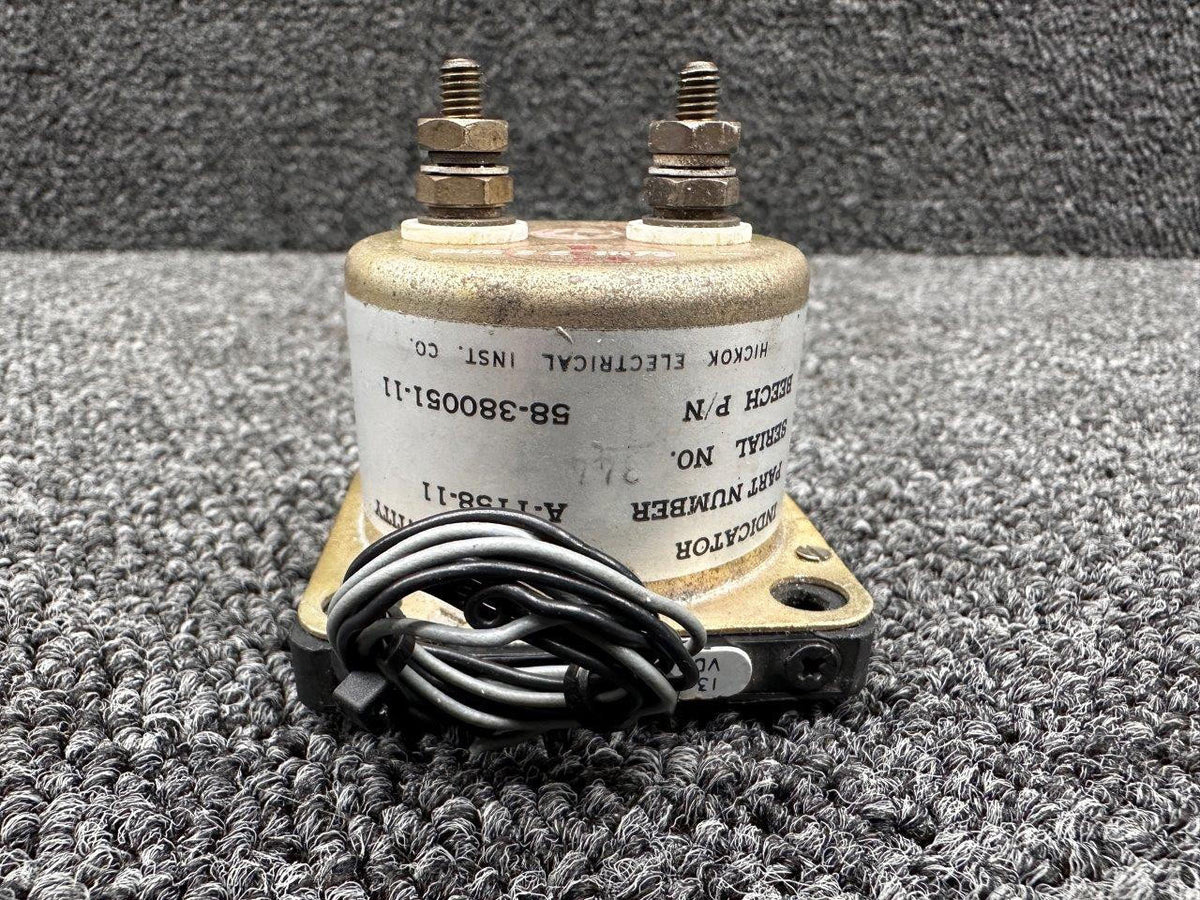 Hickok A-1158-11 (Alt: 58-380051-11) Hickok Electrical Fuel Quantity Indicator, Lighted
