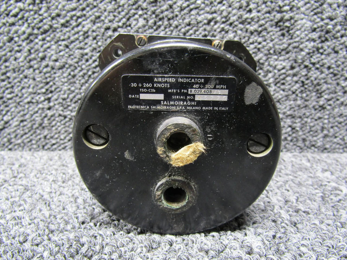 Salmoiraghi 8.039.408 Salmoiraghi Airspeed Indicator (30-260 Knots)