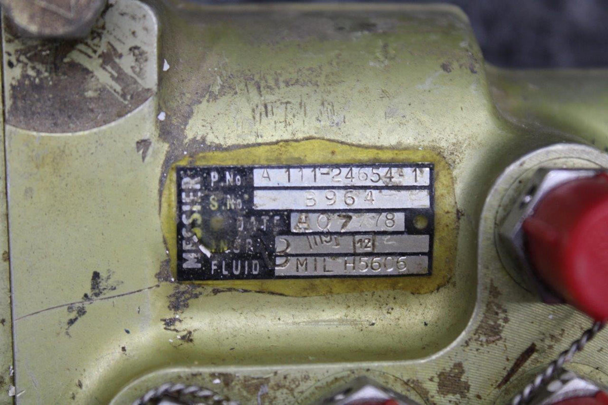 messier products A111-24654-1 Messier Brake Relay Valve Assembly