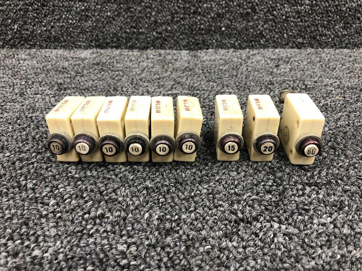 Mechanical Products S-1360 Mechanical Products Circuit Breaker Set (Amps: 10, 15, 20, 60)
