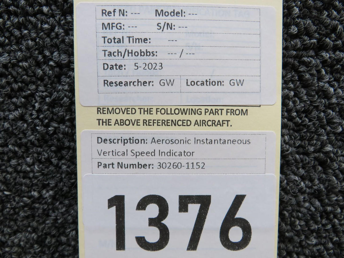 Aerosonic 30260-1152 Aerosonic Instantaneous Vertical Speed Indicator