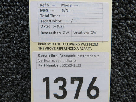 Aerosonic 30260-1152 Aerosonic Instantaneous Vertical Speed Indicator