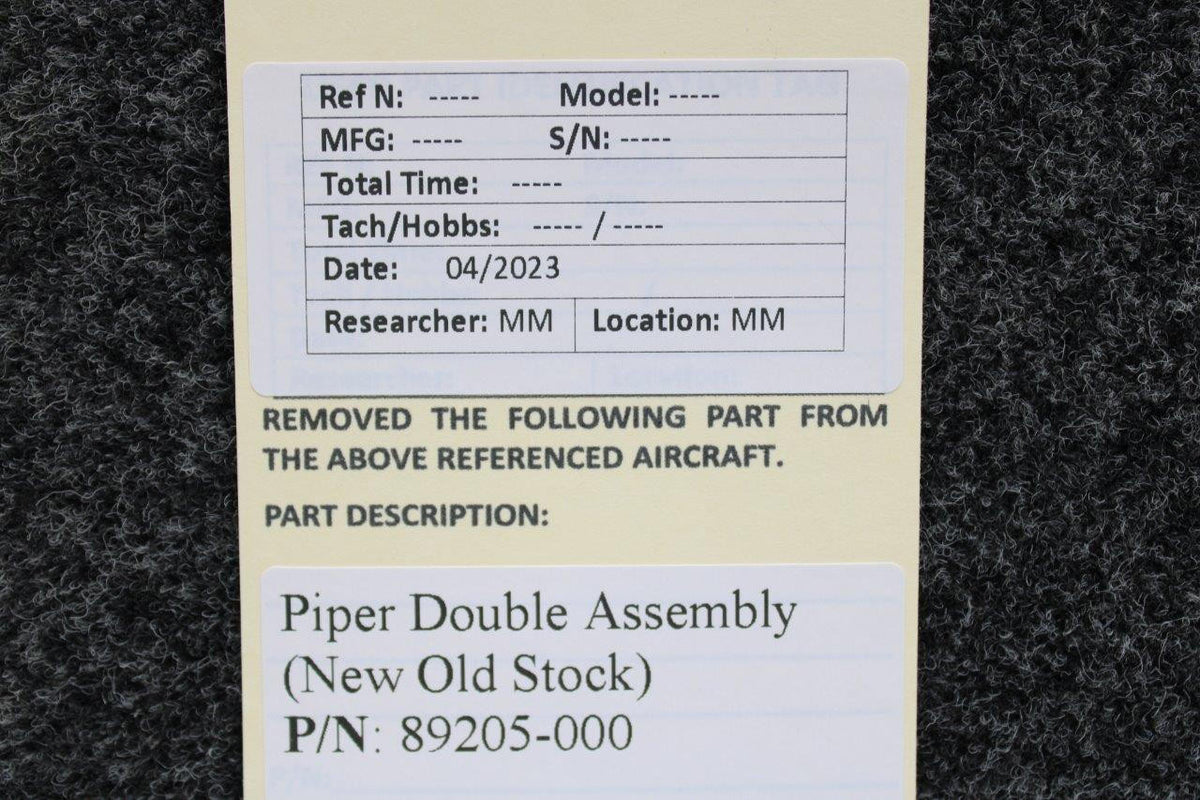 Piper Aircraft Parts 89205-000 Piper Doubler (New Old Stock)