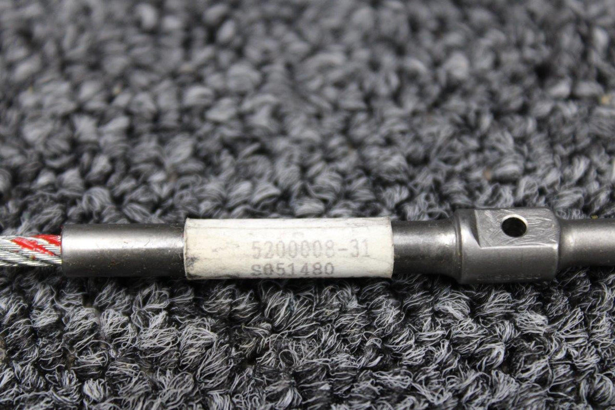 Cessna Aircraft Parts 5200008-31 Cessna Elevator Control Cable (Length: 251") (New Old Stock)