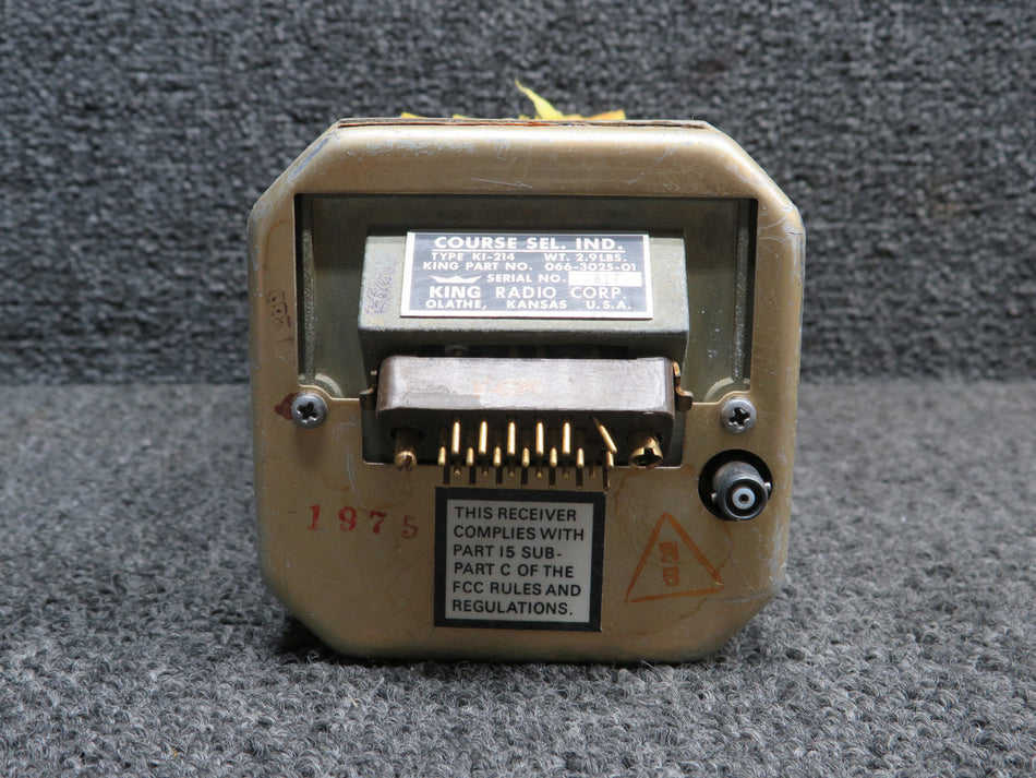 066-3025-01 King Radio Corp KI-214 Course Select Indicator