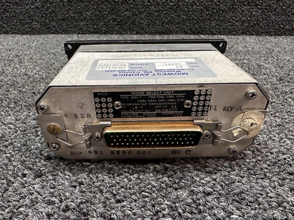 622-1738-002 Collins 913Y-1 Mode Selector Unit