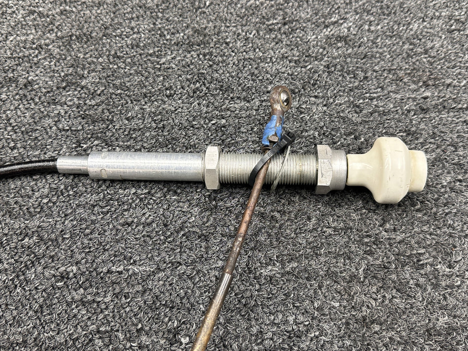 1213228-2 Cessna 210 Fine Adjust Throttle Control Cable (Length: 34-3/4”)