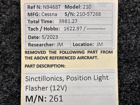 Scintillonics 261 Scintillonics Position Light Flasher (Volts: 12)