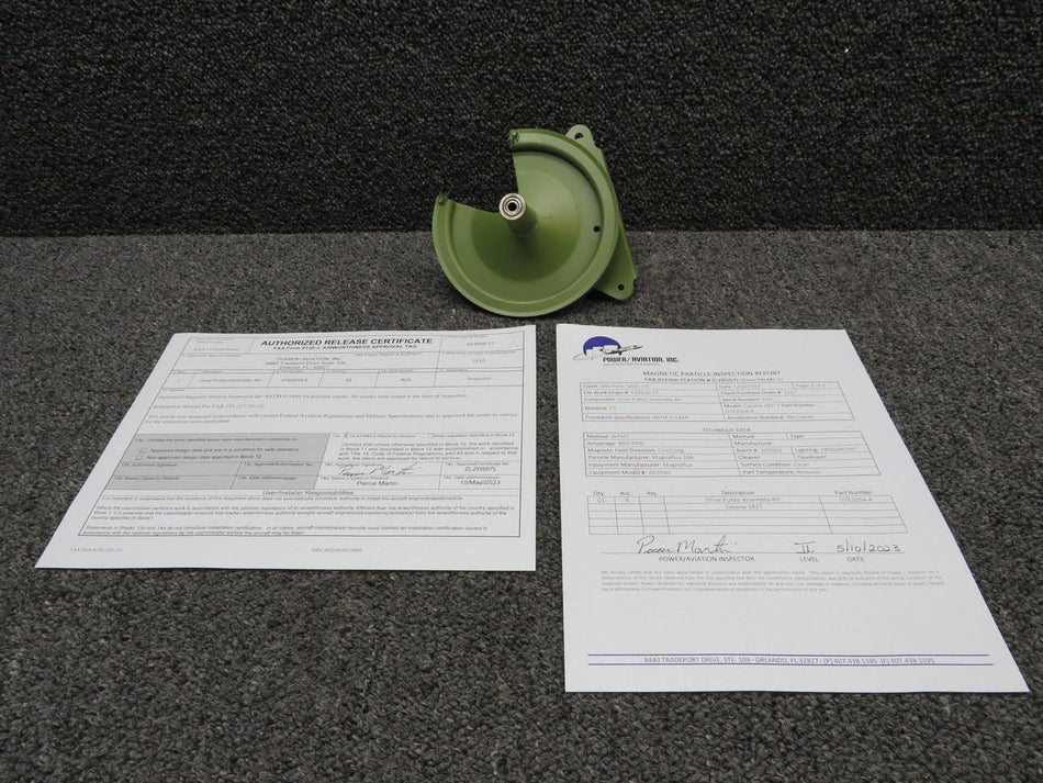 Cessna Aircraft Parts 0762054-4 Cessna 182T Flap Drive Pulley RH w 8130-3 and PAI-MT-1 (Zinc)