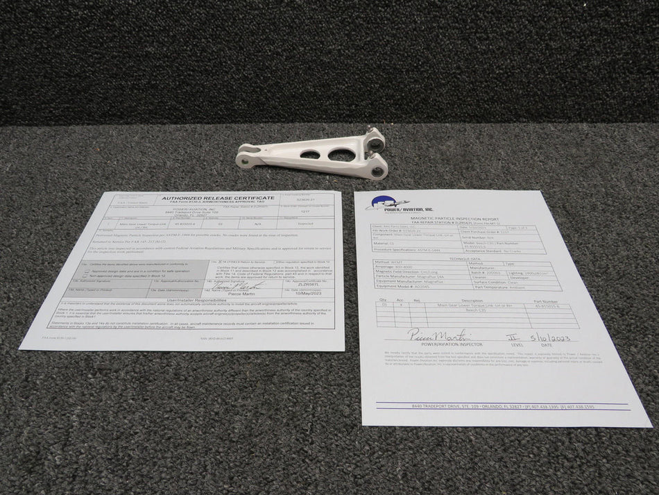 Beechcraft Parts 45-815015-6 Beech H35 Main Gear Torque Link Lower with 8130-3 and PAI-MT-1