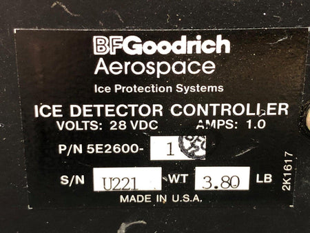 BF Goodrich  5E2600-1 BF Goodrich Ice Detector Controller (Volts: 28)