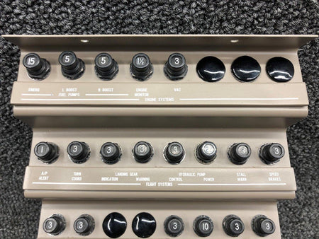 Klixon 89843-008 Piper PA46-350P Klixon Forward Circuit Breaker Panel (Amps: Various)