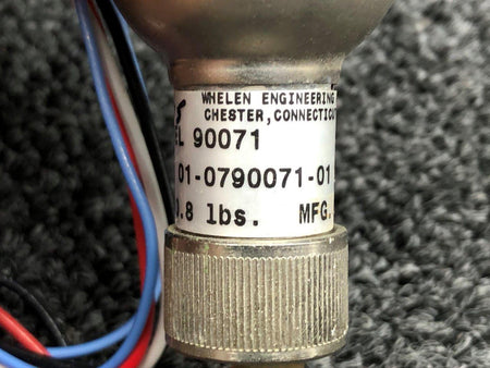 Whelen 01-0790071-01, 751-201 Whelen 90071 Wing Navigation Light with Lens, Shield