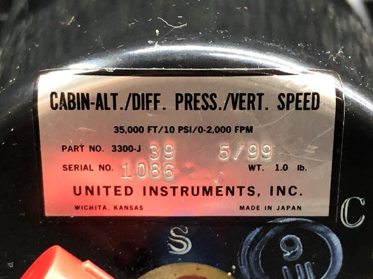 United Instruments 3300-J39 United Instruments Multifunction Tri-Gauge Assembly