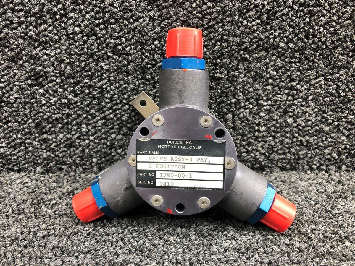 Dukes 1790-00-1 (Alt: 592-628) Dukes Inc 3 Way Fuel Selector Valve Assembly