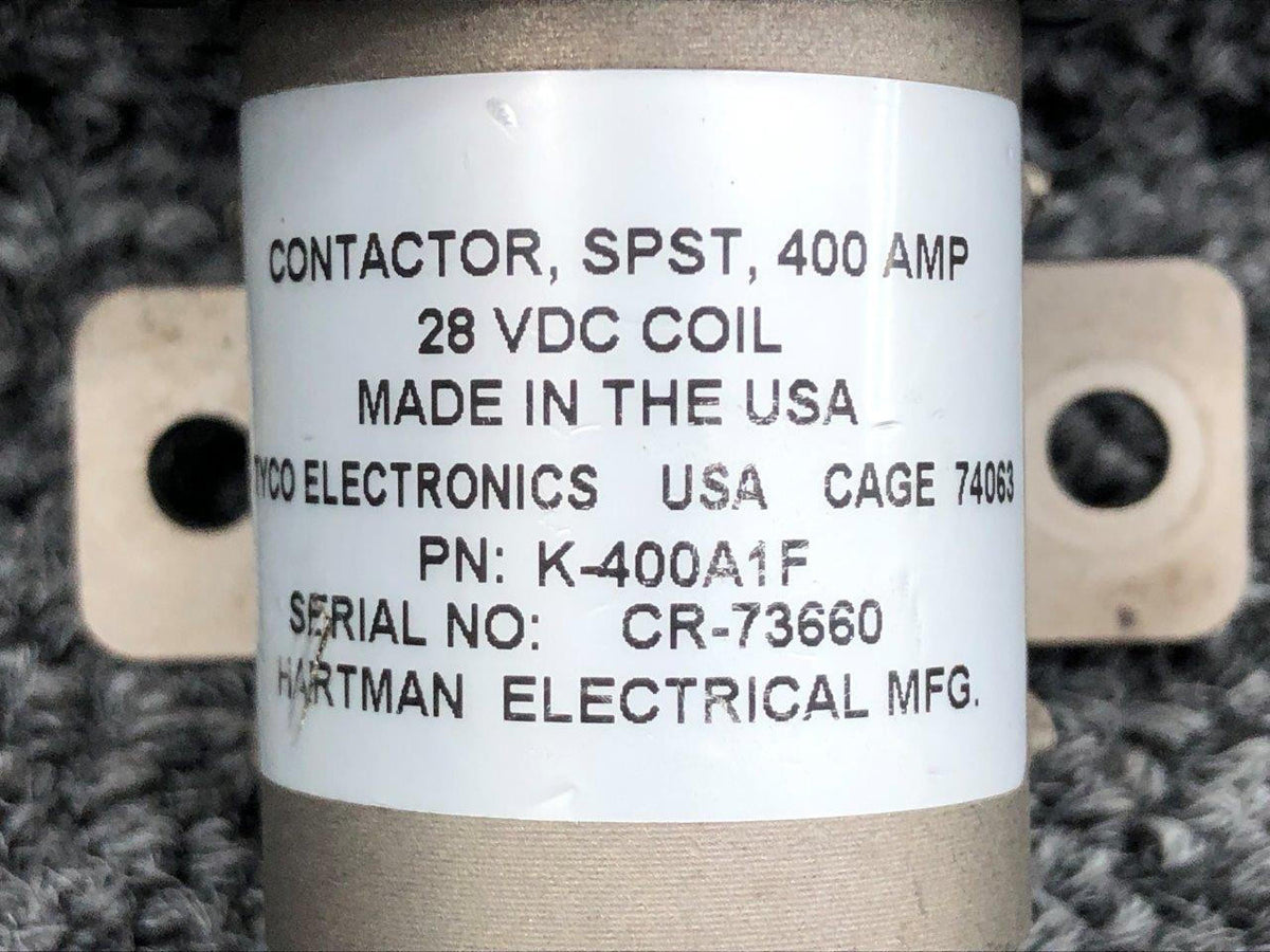 Hartman K-400A1F Hartman Electrical Contactor Relay (Volts: 28, Amps: 400)
