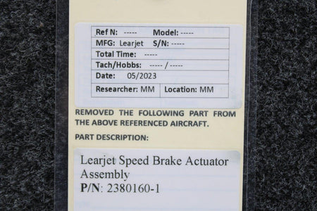 Learjet 2380160-1 Learjet Speed Brake Actuator Assembly