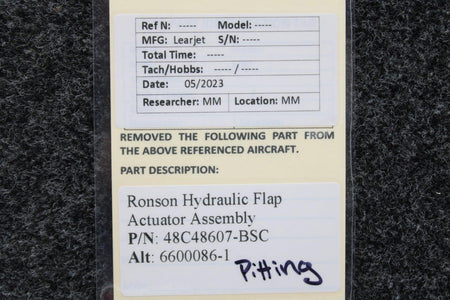 ronson 48C48607-BSC (Alt: 6600086-1) Ronson Hydraulic Flap Actuator (Pitting))