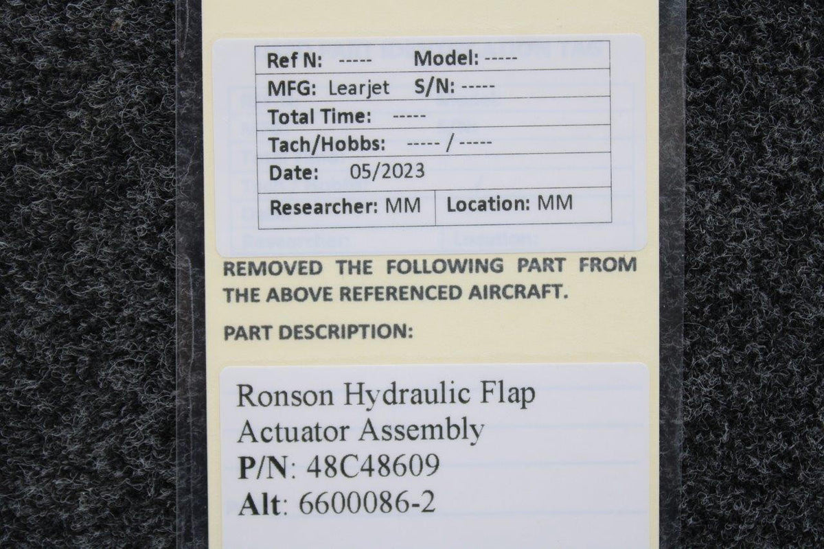 ronson 48C48609 (Alt:6600086-2 ) Ronson Hydraulic Flap Actuator Assembly