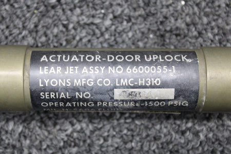 Learjet LMC-H310 (Alt:6600055-1) Learjet Lyons Door Uplock  Actuator Assembly